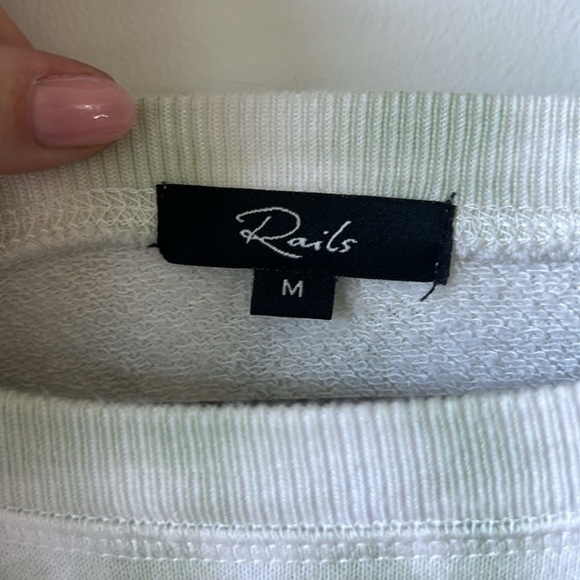 Rails Theo Mint Green Tie Dye Crewneck Sweatshirt - Picture 5 of 10